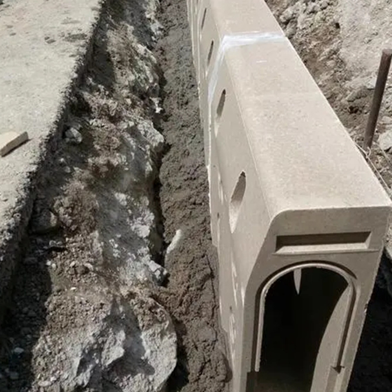 Canal de drenaj de bordură, șanț de drenaj prefabricat integrat